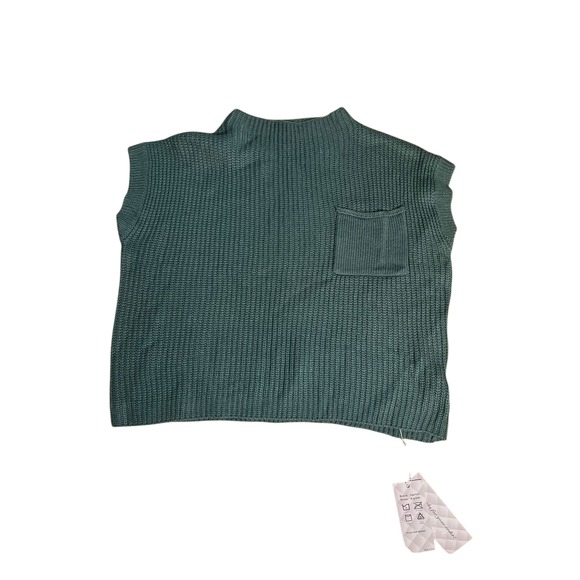 Ugerlove Sleeveless Knit Sweater Vest Mock Neck Boxy Fit Top SZ M - Picture 1 of 2